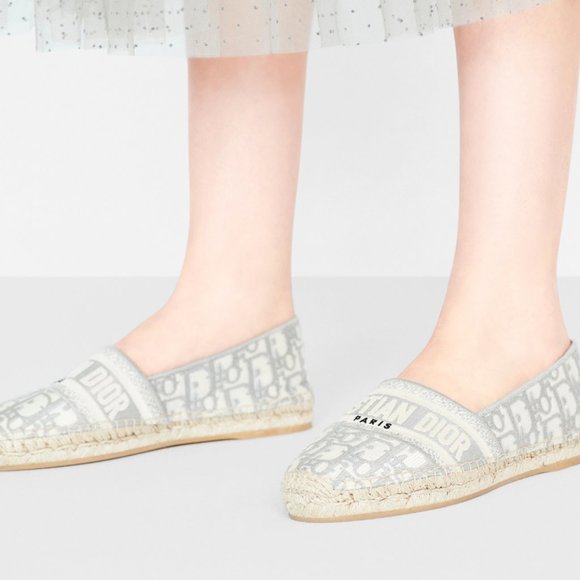 Dior Granville Espadrilles in Stone Gray - Picture 6 of 7